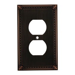 Cosmas - Cosmas Decorative Wall Plates/Outlet Cover, Oil Rubbed Bronze, 44000 Series - Switch Plates And Outlet Covers