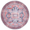 Safavieh Serapi Sep389Q Traditional Rug, Red and Navy, 6'7"x6'7" Square