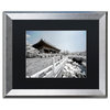 Philippe Hugonnard 'Serenity III' Art, Silver Frame, Black Matte, 20"x16"