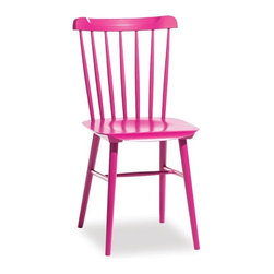 Fuchsia Pink Ironica Dining Chair by Tom Kelley for TON - Dining Chairs