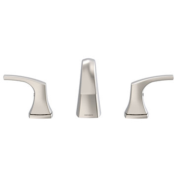 Vaughn Two Handle Widespread Faucet Chrome, Brushed Nickel