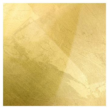 Flamel 10"x30" Glass Wall Tile, Gold