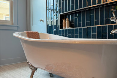 Inspiration for a mid-sized craftsman bathroom remodel in Other