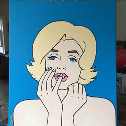 Marilyn Monroe - work in progress - Paintings