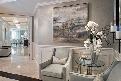 Trendy entryway photo in Miami