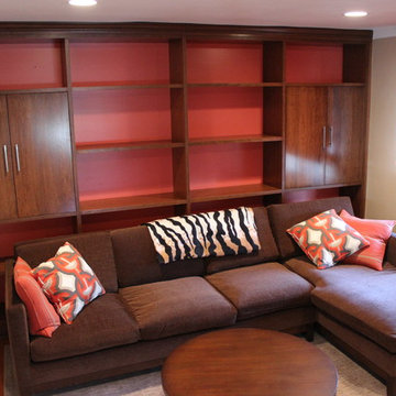 Modern cherry cabinets