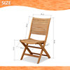 Amazonia Dublin 2-Piece Folding Side chairs Set | Certified Teak