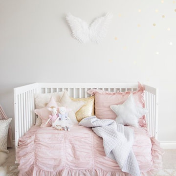 Ella's Pink and Gold Toddler Girl Room