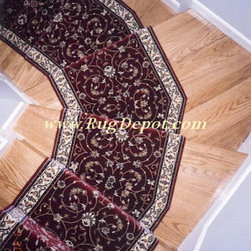 Pie Shaped Stairs - Carpet Tiles