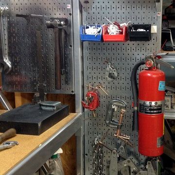 Wall Control metal pegboard can be mounted just about anywhere to provide valuab