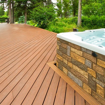 Wrap Around Diagonal Trex Deck