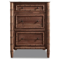 26.5" Reclaimed Pine Faux Bamboo Single Bath Vanity