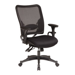 Professional Dual Function Ergonomic Air Grid Office Chair with Gunmetal Finish - Office Chairs