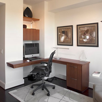 Condo Bedroom and Library