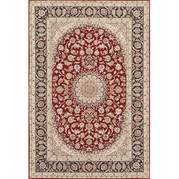 Pasargad Home AZ Collection Hand-Knotted Silk and Wool Rug, 5'2"x7'8"