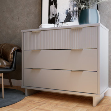 Granville 38.18" Modern Standard Dresser, Light Grey