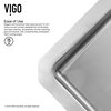 VIGO All-In-One Mercer Stainless Steel Undermount Kitchen Sink Set, 30"