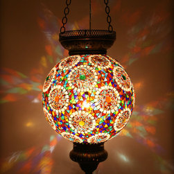 Turkish Style Mosaic Pendant Lamp 35cm - Lighting