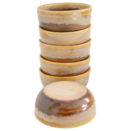 Ceramic Copitas for Mezcal, Shot Glasses, Set of 6