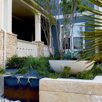 Modern Frontyard Landscape Design | Plano Texas Landscape | Alterra Landscape De