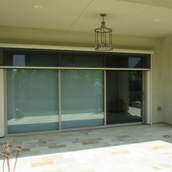 Compacting Sliding Doors Motorized Power Screens - Screen Doors