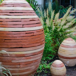 Seed Pod Fountains - Garden Statues And Yard Art