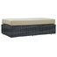 Canvas Antique Beige Summon 9 Piece Outdoor Patio Sunbrella Sectional Set
