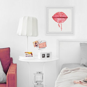 "Kiss Kiss" Framed Painting Print
