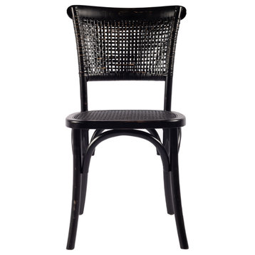 Rustic Churchill Dining Chair Antique Black - M2 - Black