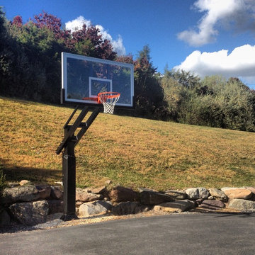 Christopher B's Pro Dunk Diamond Basketball System on a 50x35 in Hardwick, NJ