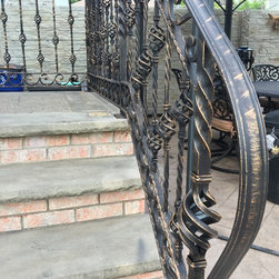 Metal wrought iron hande reling - Home Fencing And Gates