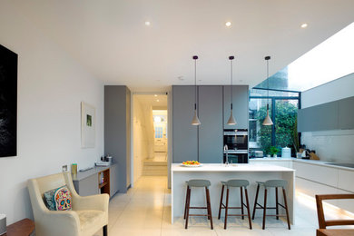 Design ideas for a contemporary kitchen in London.