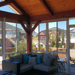Sunroom with Cedar Roof - Prefab Studios