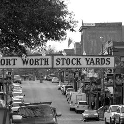 Historic Fort Worth Stockyards, 16x20 Fine Art Canvas, .75" depth - Fine Art Prints