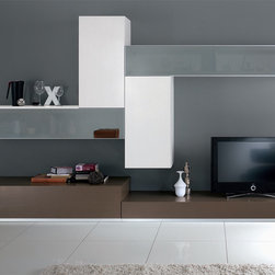 Italian Wall Unit Exential Y26 by Spar - $5,345.00 - Entertainment Centers And Tv Stands