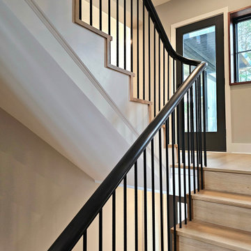Project #115 | Staircase with Continuous Rail System Without Newels