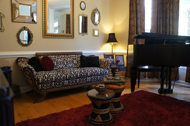 Inspiration for an eclectic home design remodel in Raleigh