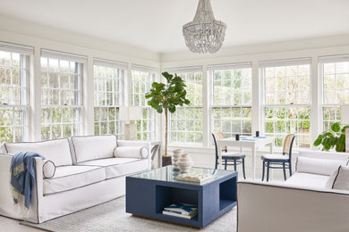 Inspiration for a coastal home design remodel in Boston