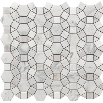 Kaleidoscope  12”x12” Marble Mosaic