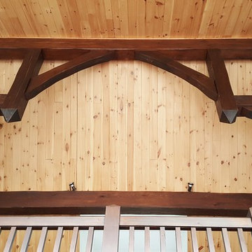 Lakefront Retreat - Great Room Timber Truss