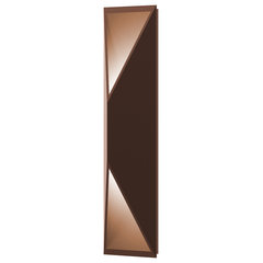 Sonneman Prisma 1 Light Tall LED Wall Sconce, Textured Bronze -  Contemporary - Outdoor Wall Lights And Sconces - by Buildcom | Houzz