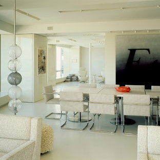 Modelo de comedor minimalista abierto