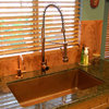 33" Antique Hammered Copper Kitchen Single Basin Sink