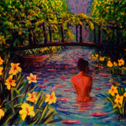 Visit to Monet's Bridge - Fine Art Prints