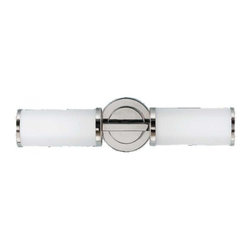 2 Light Wall Sconce by Feiss Industrial Revolution with Polished Nickel finish - Lighting