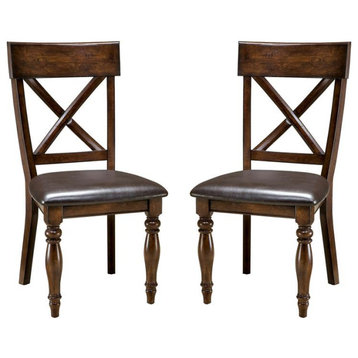 Kingston X-Back Side chair With PU, Set of 2