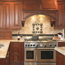 Stove - overhead, backsplash