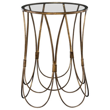 Uttermost Kalindra Gold Accent Table, 25056