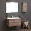 Valentina Modular Wall-Mounted Vanity Unit Set With Opaque White Sink, 90 cm