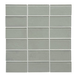 Waterworks Optix Glacier Bay 2" x 4" Stacked Mosaic - Tile